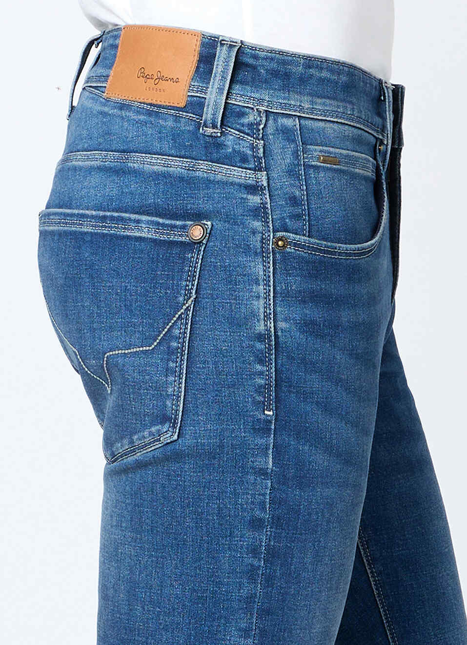 Men Blue Slim Fit Stretchable Jeans, , large image number 4