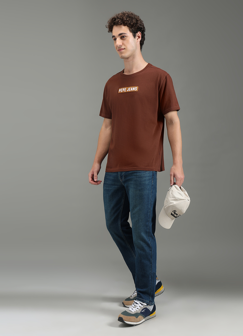 Men Brown Graphic Relaxed Fit T-shirt, , large image number 2