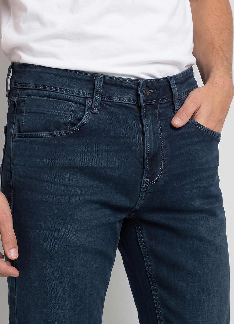 Men Black Stretchable Jeans, , large image number 4