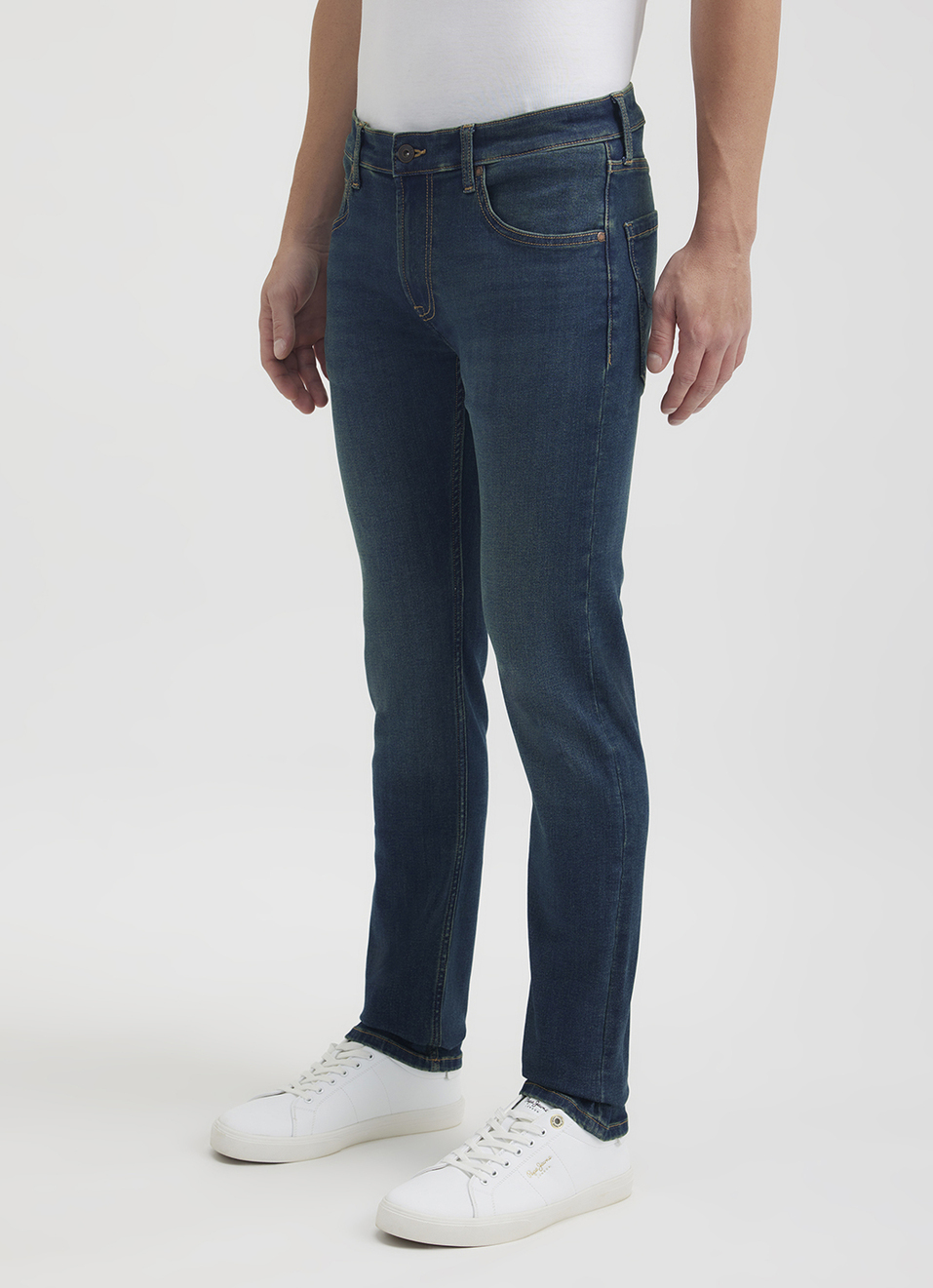 Men Green Slim Fit Mid Rise Jeans , , large image number 5
