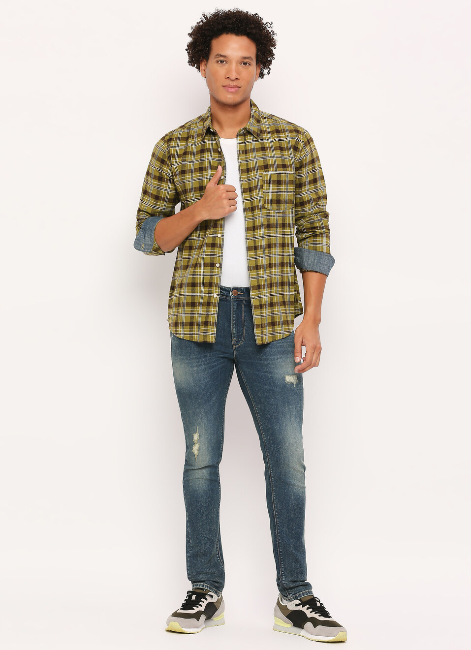Green Checks Long Sleeve Shirt, , large image number 5