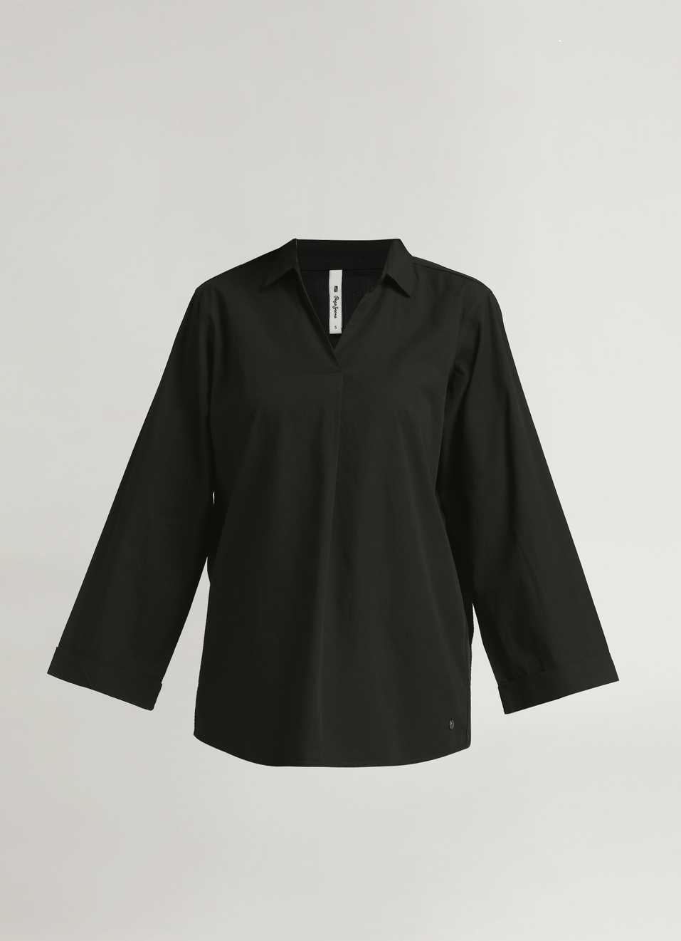 Black Bell Sleeve Shirt, , large image number 6