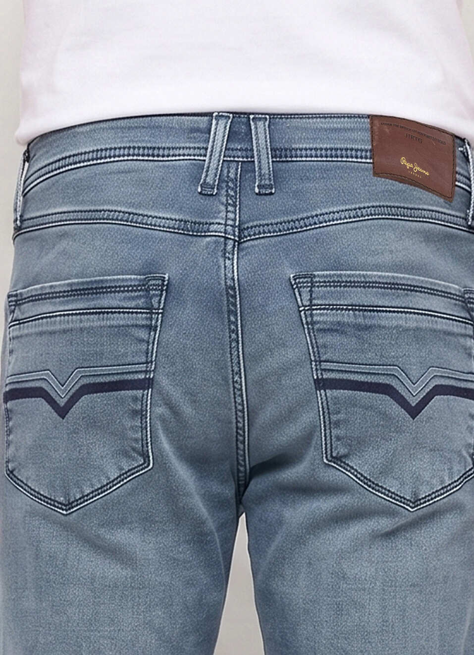 Men Grey Stretchable Jeans, , large image number 5