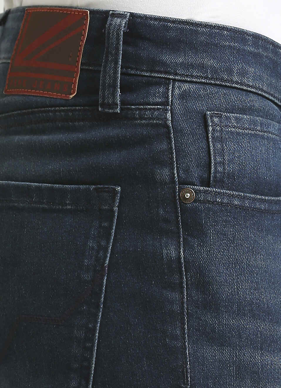 Vapour Dark Blue Mid Rise Skinny Fit Jeans, , large image number 4