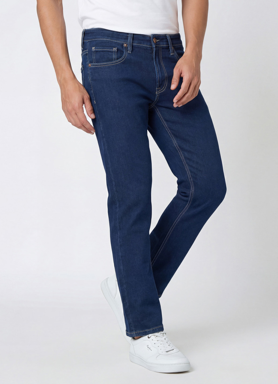 Men Blue Slim Fit Stretchable Jeans, , large image number 0