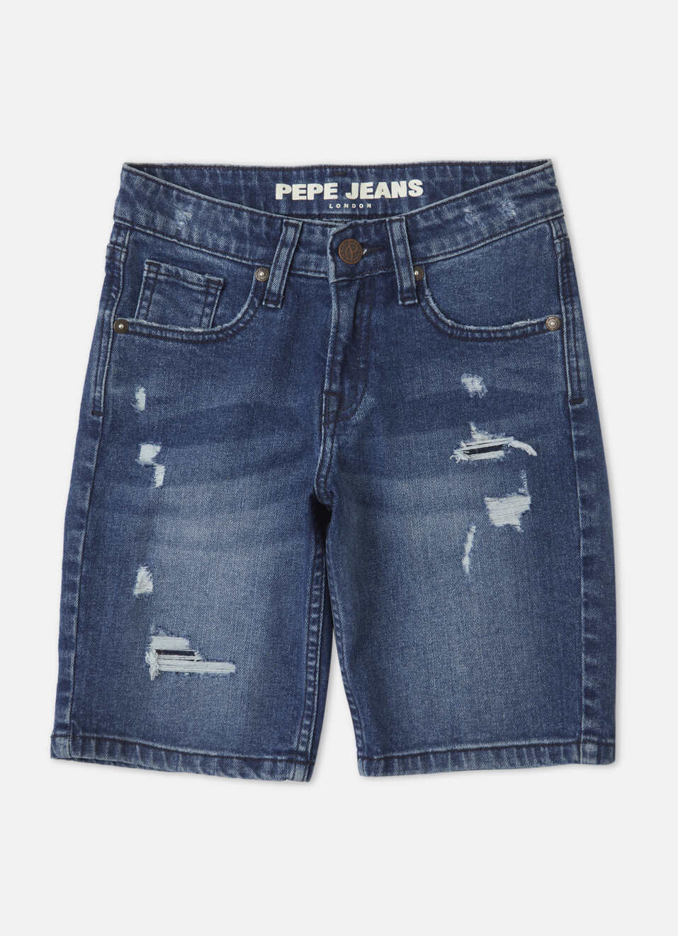 Boys Cash Mid Rise Slim Fit Shorts, , large image number 0