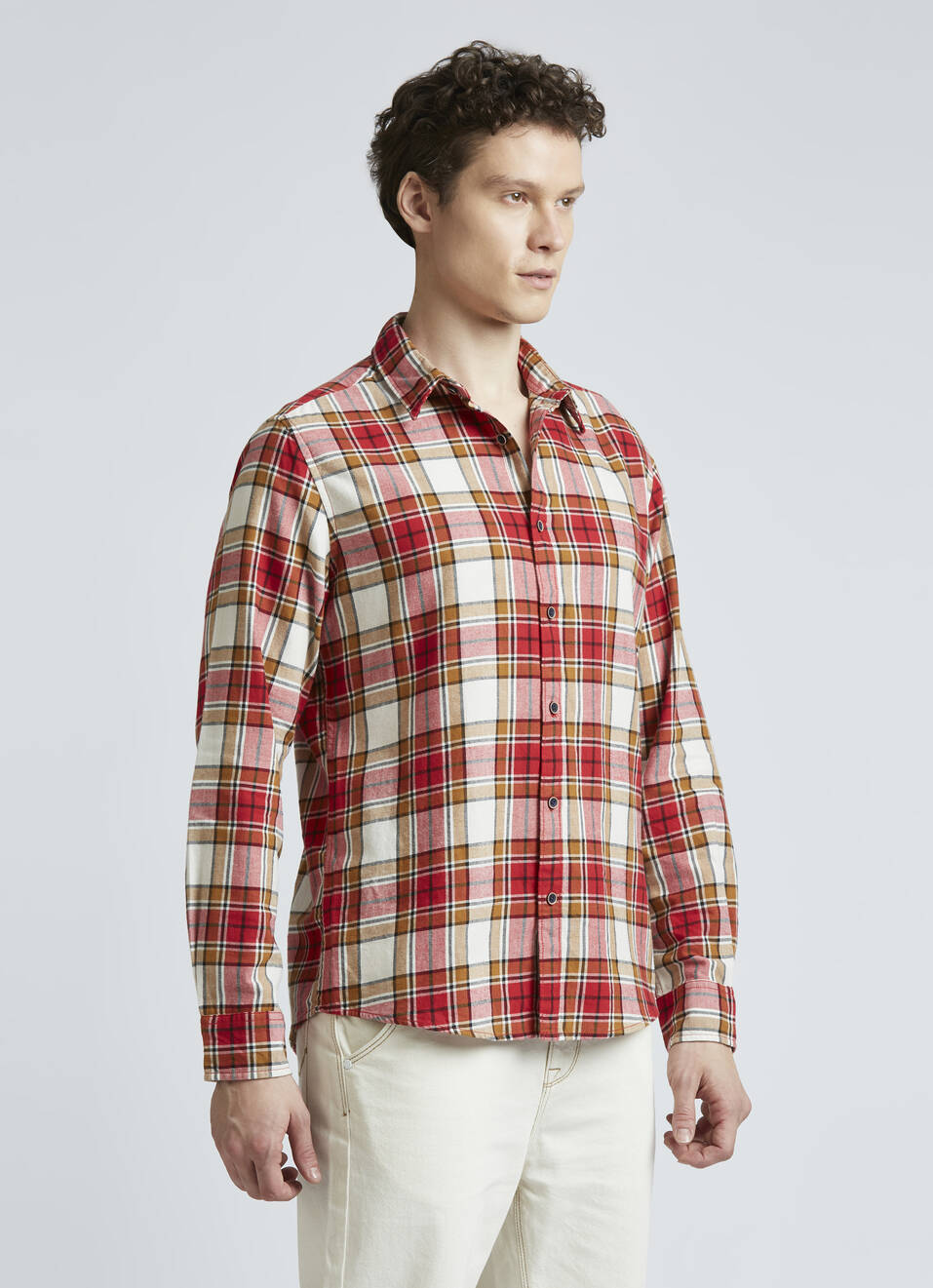 Red Check Full Sleeve Shirt, , large image number 3