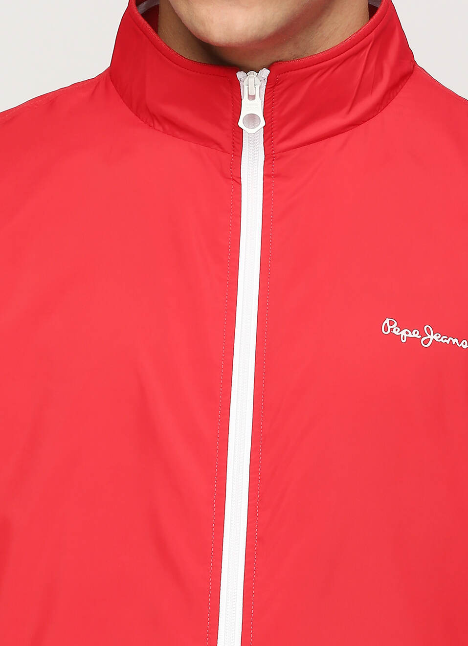 RED LIGHTWEIGHT FULL SLEEVE JACKET, , large image number 4