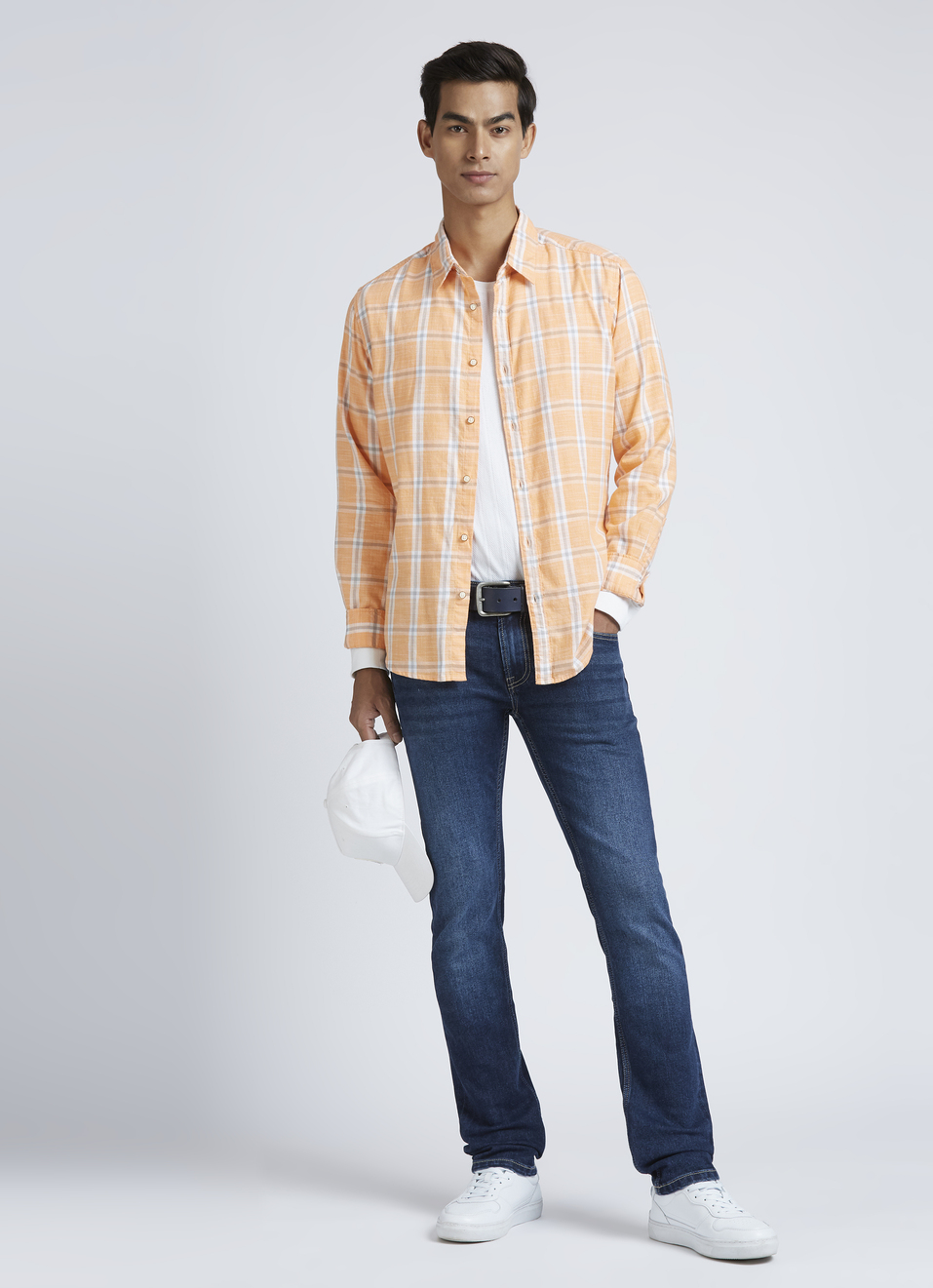 Yellow Check Full Sleeve Shirt, , large image number 5