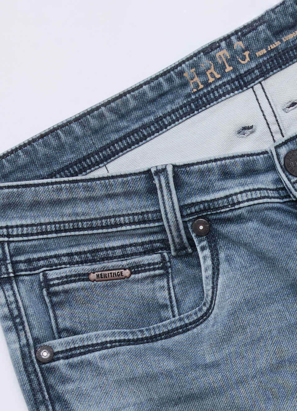 Men Grey Slim Stretchable Jeans, , large image number 6