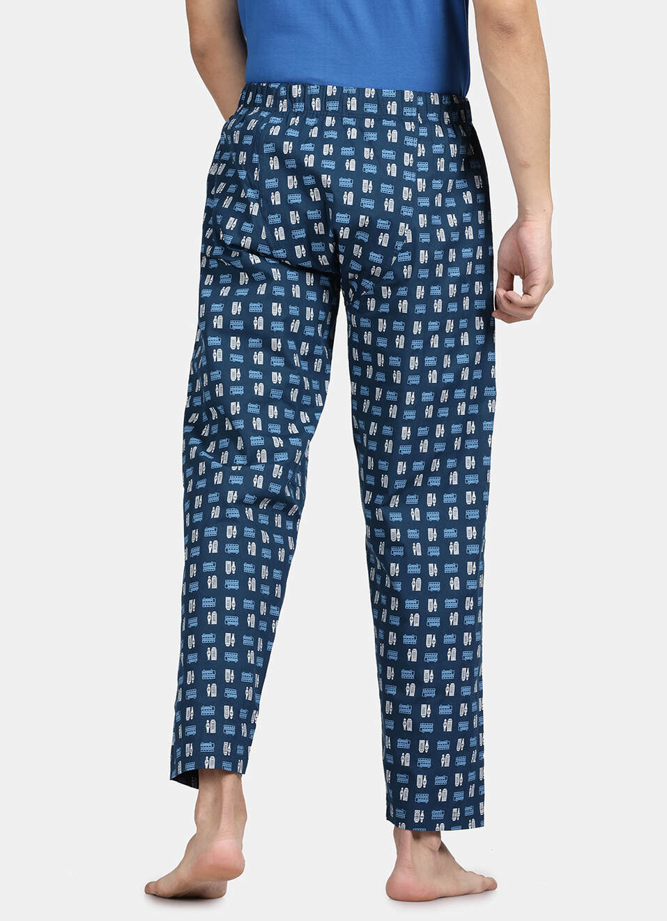 Blue Printed Pyjamas, , large image number 2