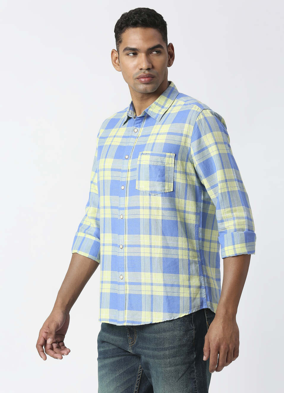LUCCA LS COTTON LINEN CHECKS, , large image number 3