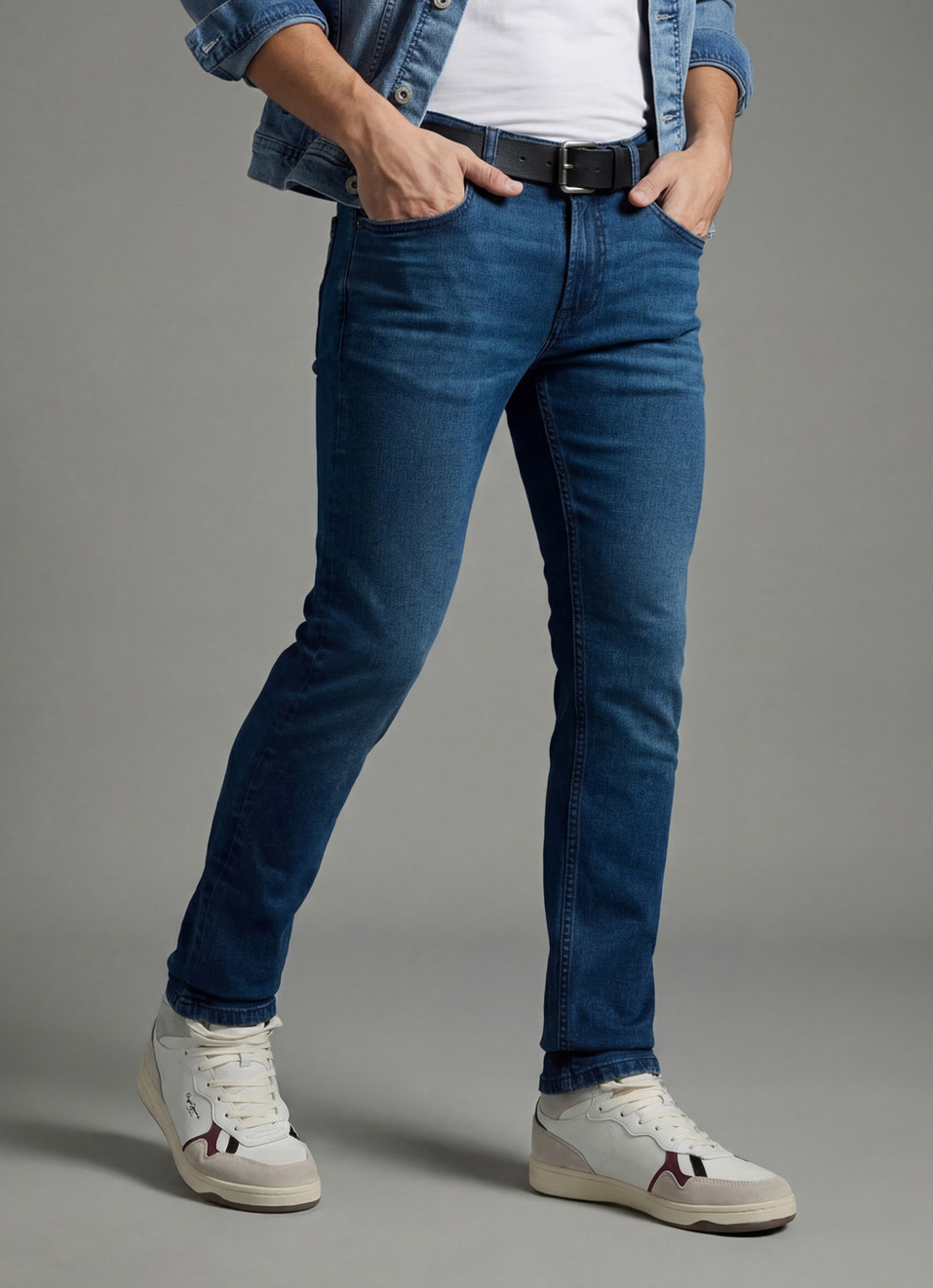 Men Green Slim Fit Mid Rise Jeans , , large image number 0