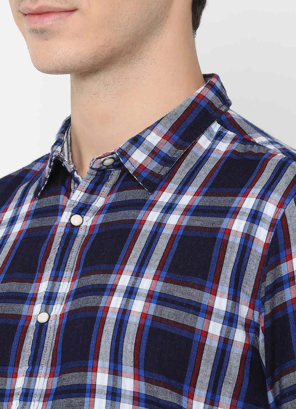 Preston Reversible Check And Stripe Shirt, , large image number 5