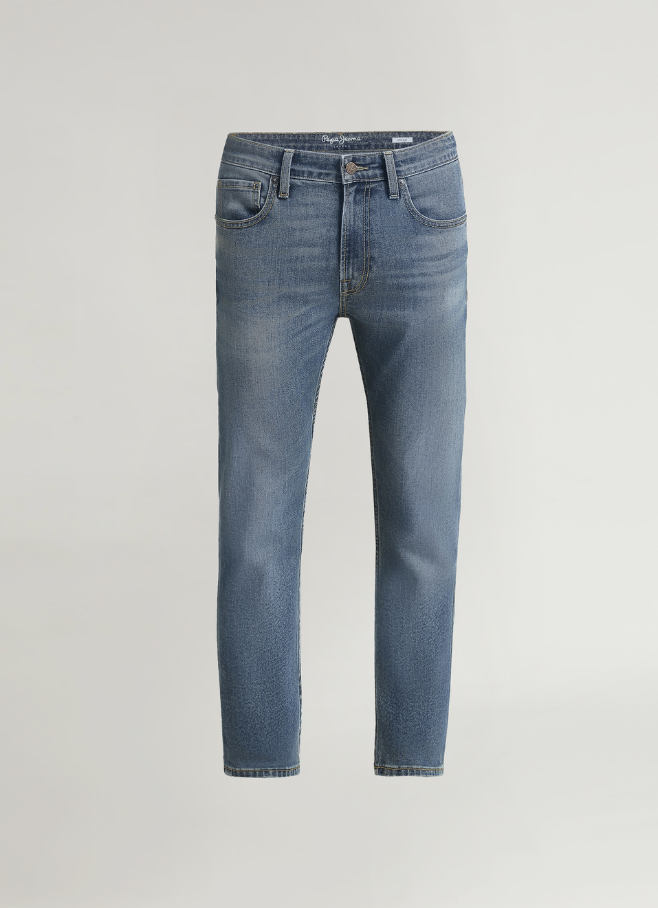 Vapour Blue Mid Rise Slim Fit Jeans, , large image number 6