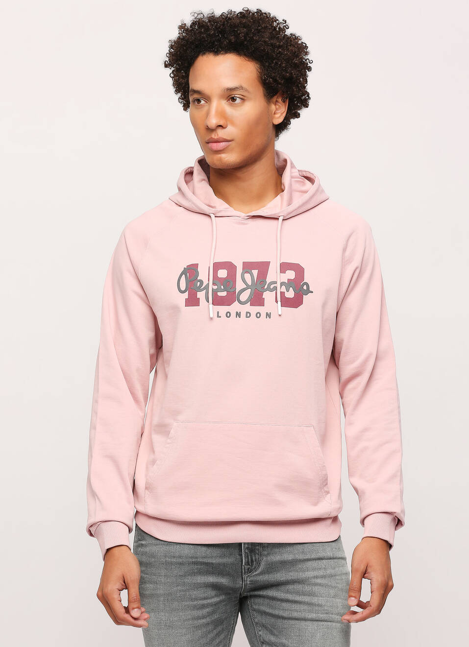 GRAPHIC PRINT HOODED SWEATSHIRT, , large image number 1