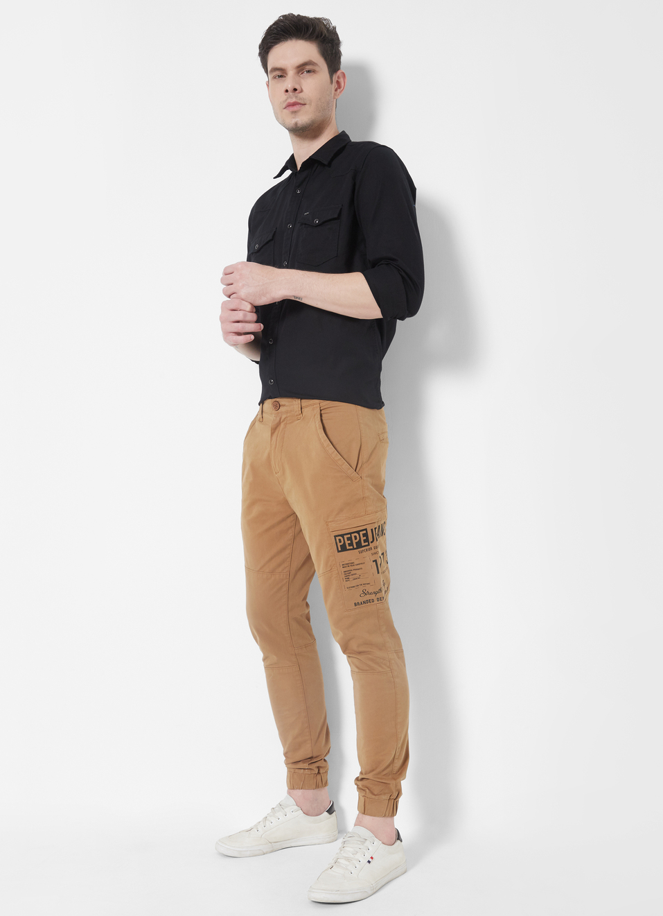 Don Garment Overdyed Cargo Jogger, , large image number 0
