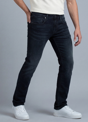 Vapour Black Mid Waist Jeans