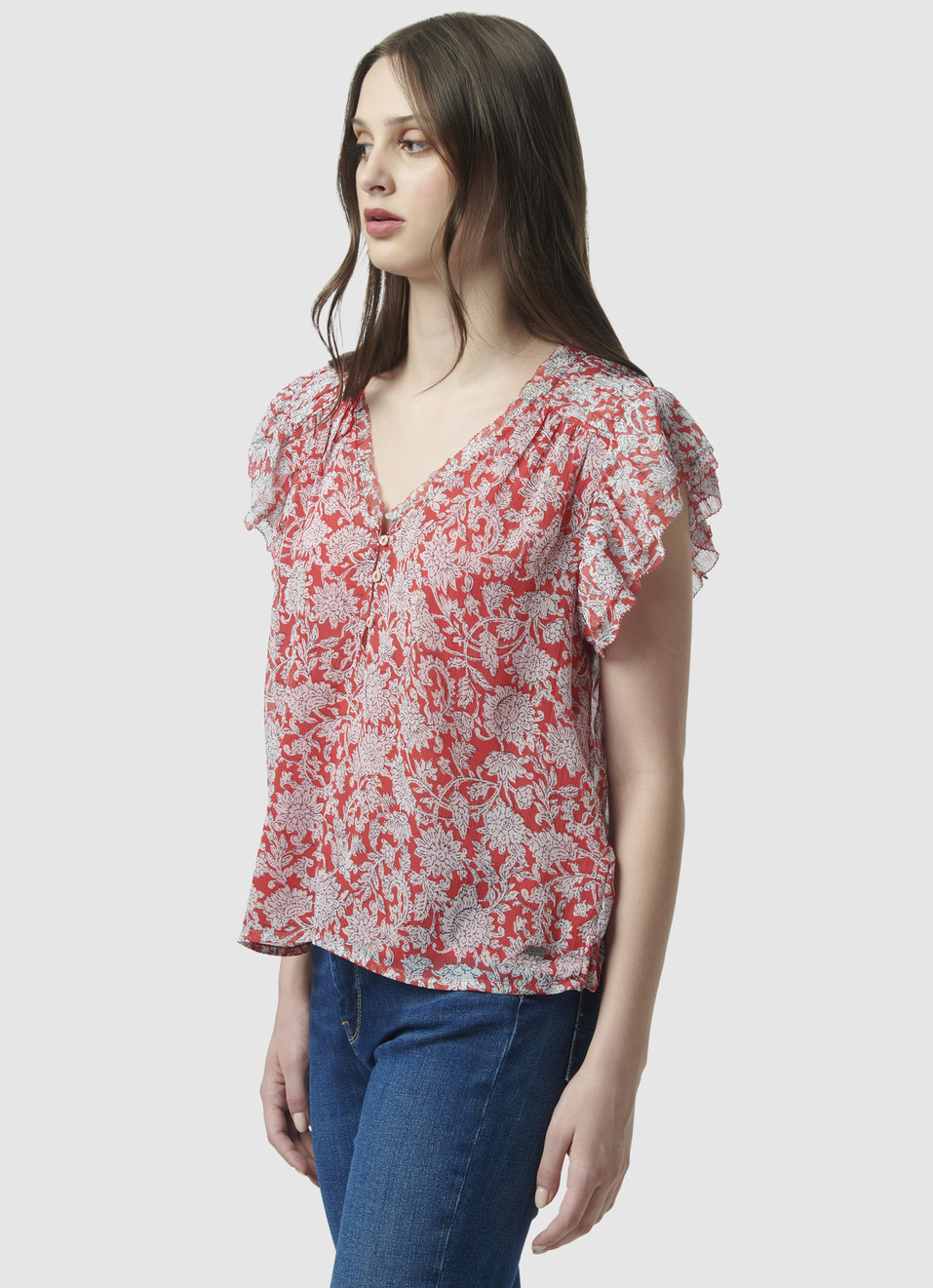 PALESA V NECK TOP, , large image number 3