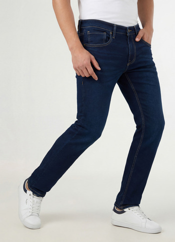 Men Blue Slim Fit Mid Rise Stretchable Jeans