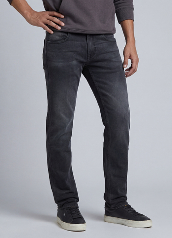 Vapour Black Mid Rise Slim Jeans