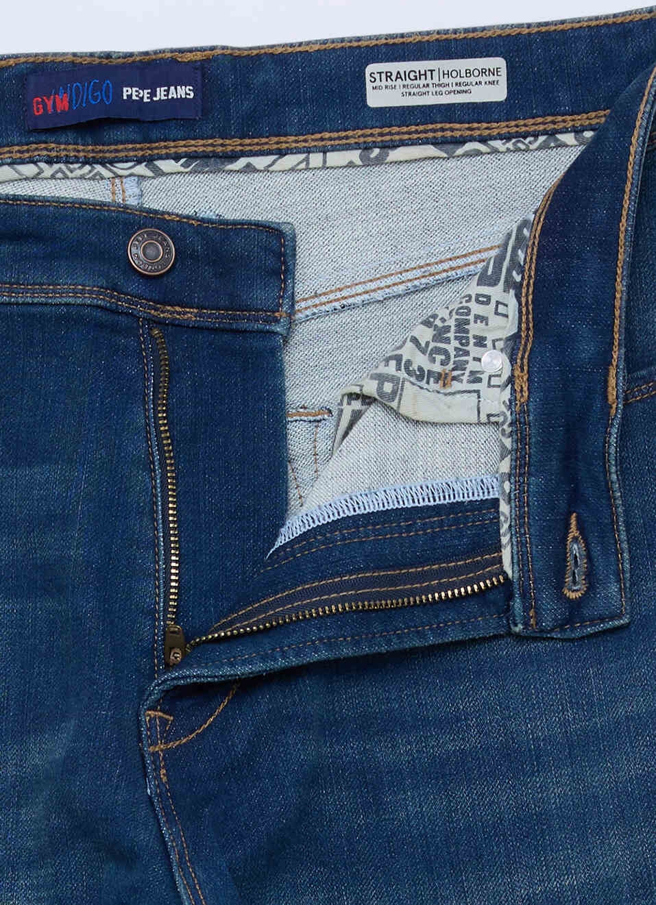 Men Blue Straight Fit Mid Rise Stretchable Jeans, , large image number 6