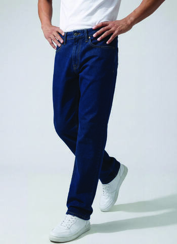 Men Blue Straight Fit Mid Rise Jeans 