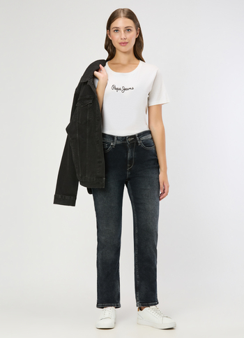 Women Dark Used Straight Jeans