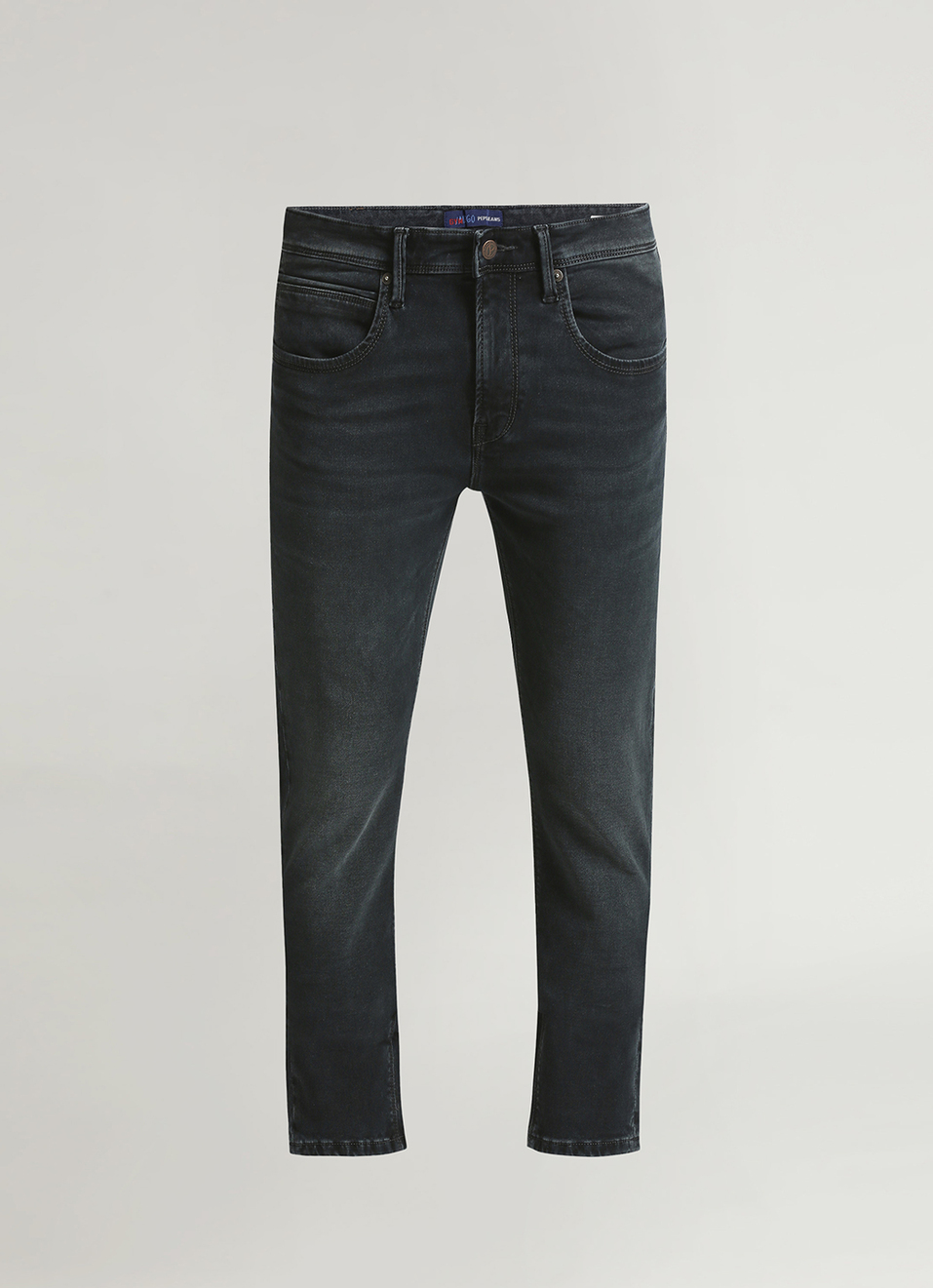 Chinox Black Mid Rise Skinny Gymindigo Jeans, , large image number 5