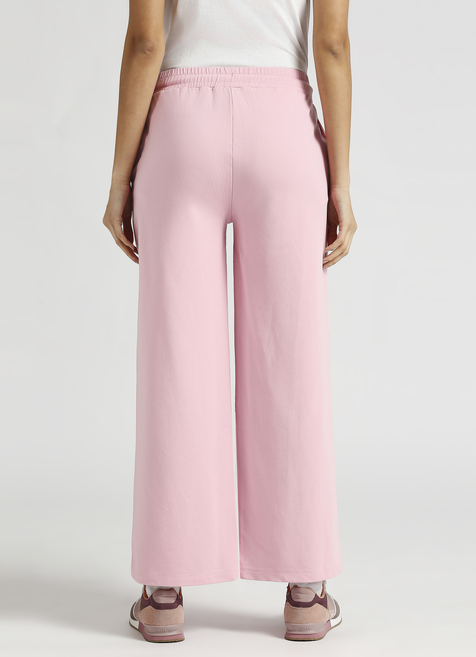 Pink Comfort Fit Wide Leg Joggers, , large image number 2