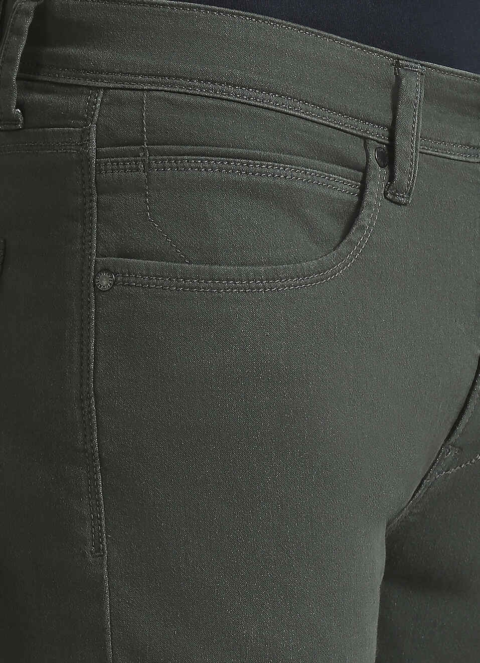 Chinox Olive Mid Waist Gymindigo Jeans, , large image number 4