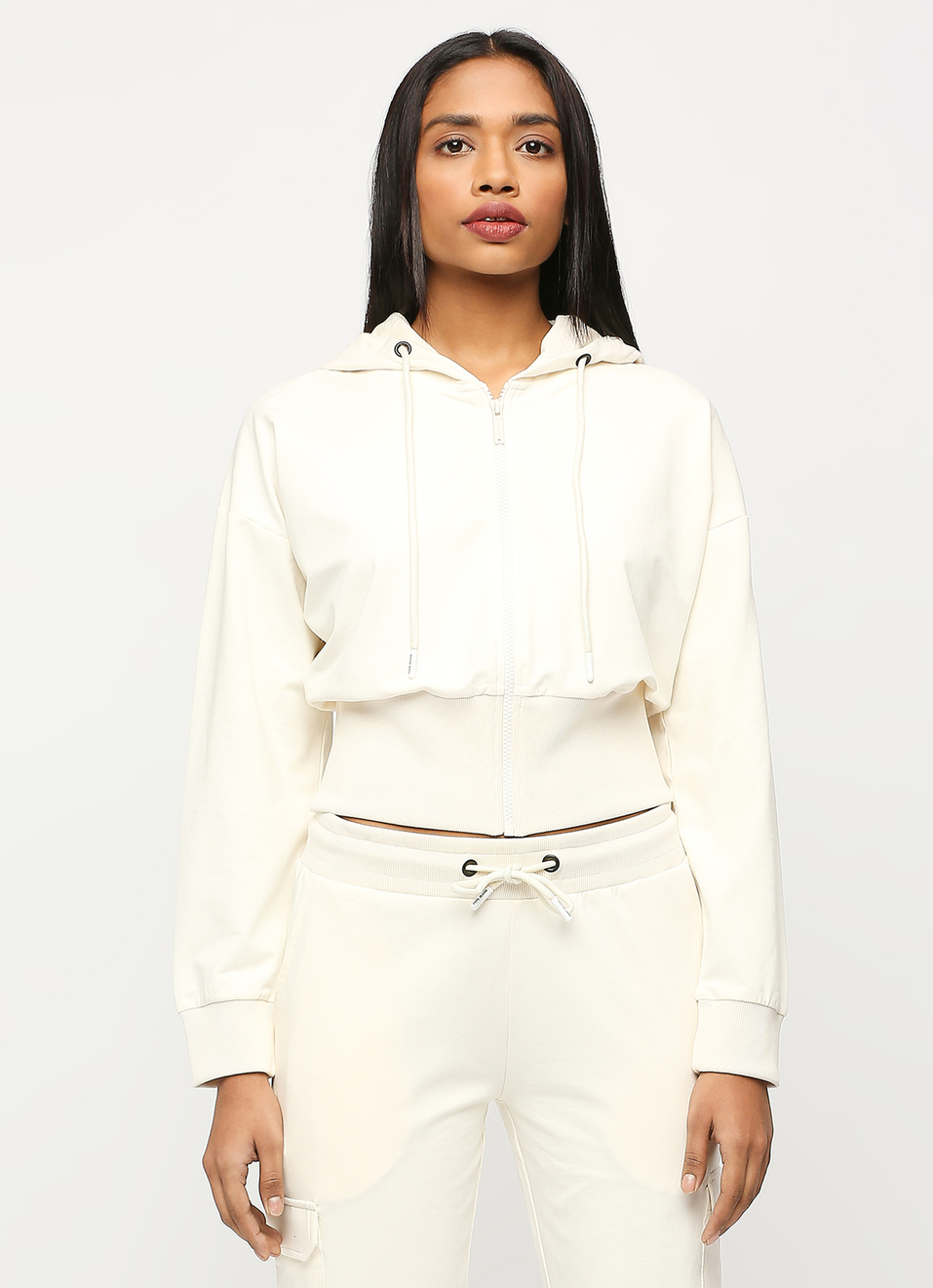 Ecru Full Sleeve Sweatshirt, , large image number 1