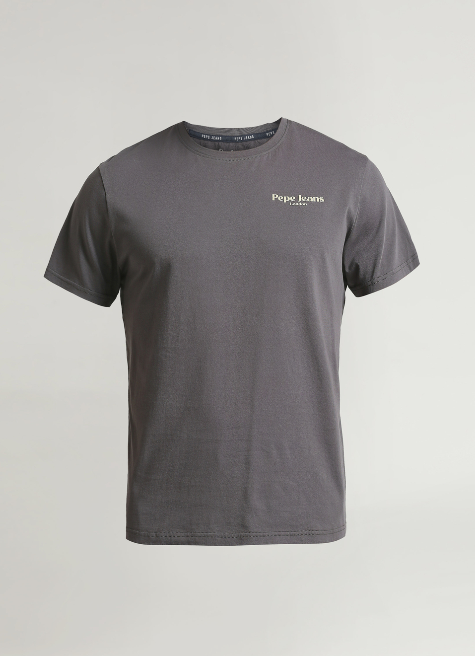 Grey Back Print Short Sleeve T-shirt, , large image number 6