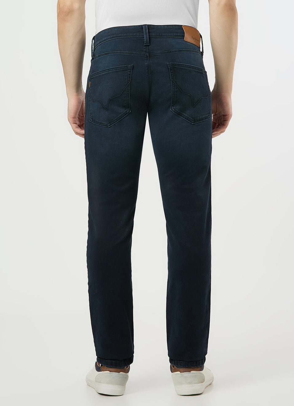 Men Blue Mid Rise Slim Fit Textured Jeans, , large image number 3