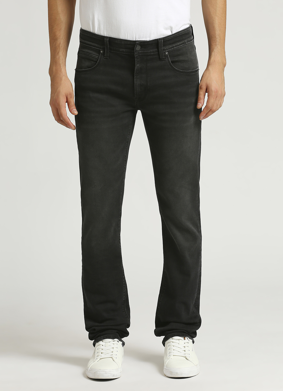 Vapour Black Mid Rise Slim Fit Jeans, , large image number 2