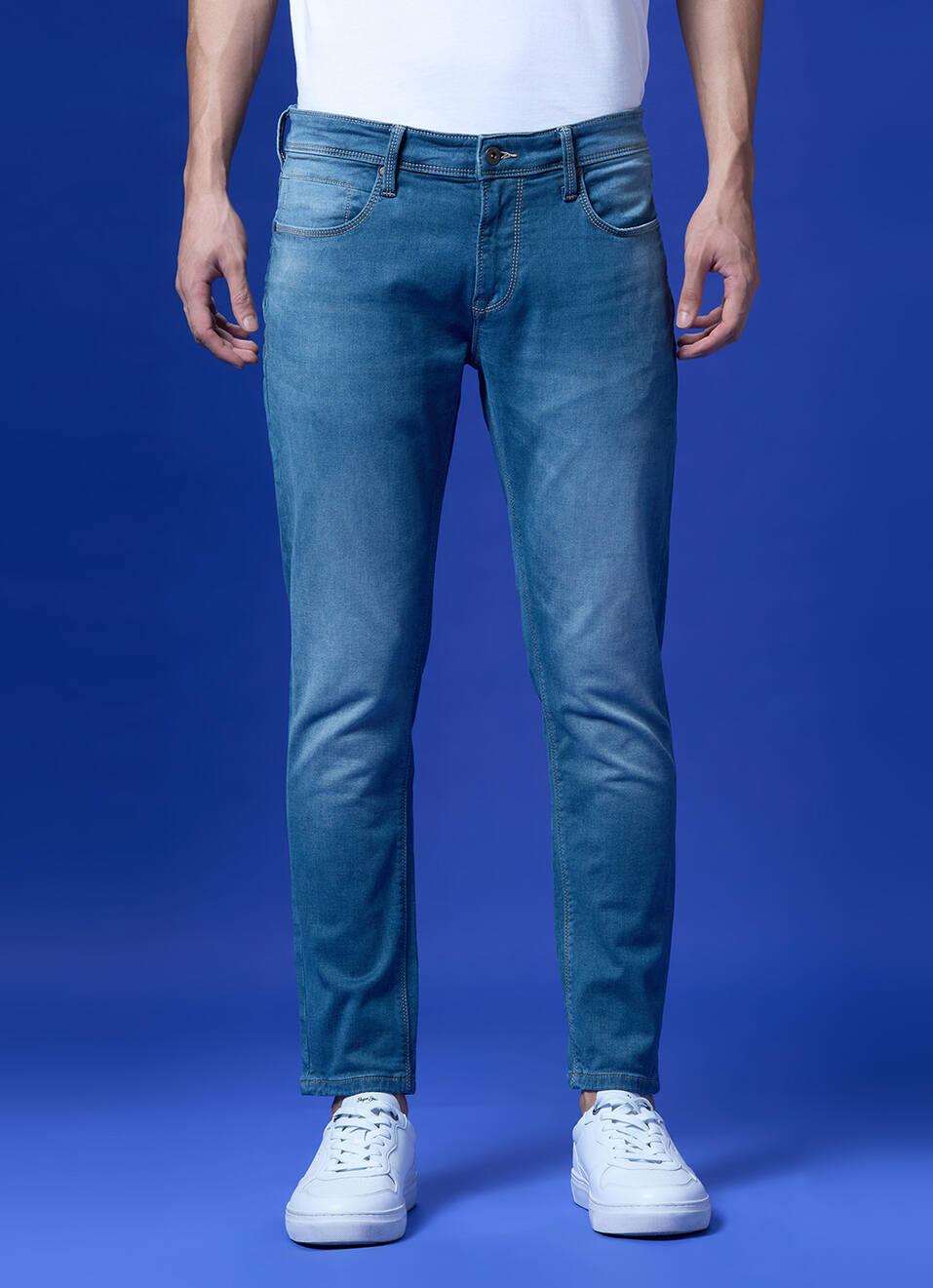 Oliver Blue Mid Rise Skinny Jeans, , large image number 2