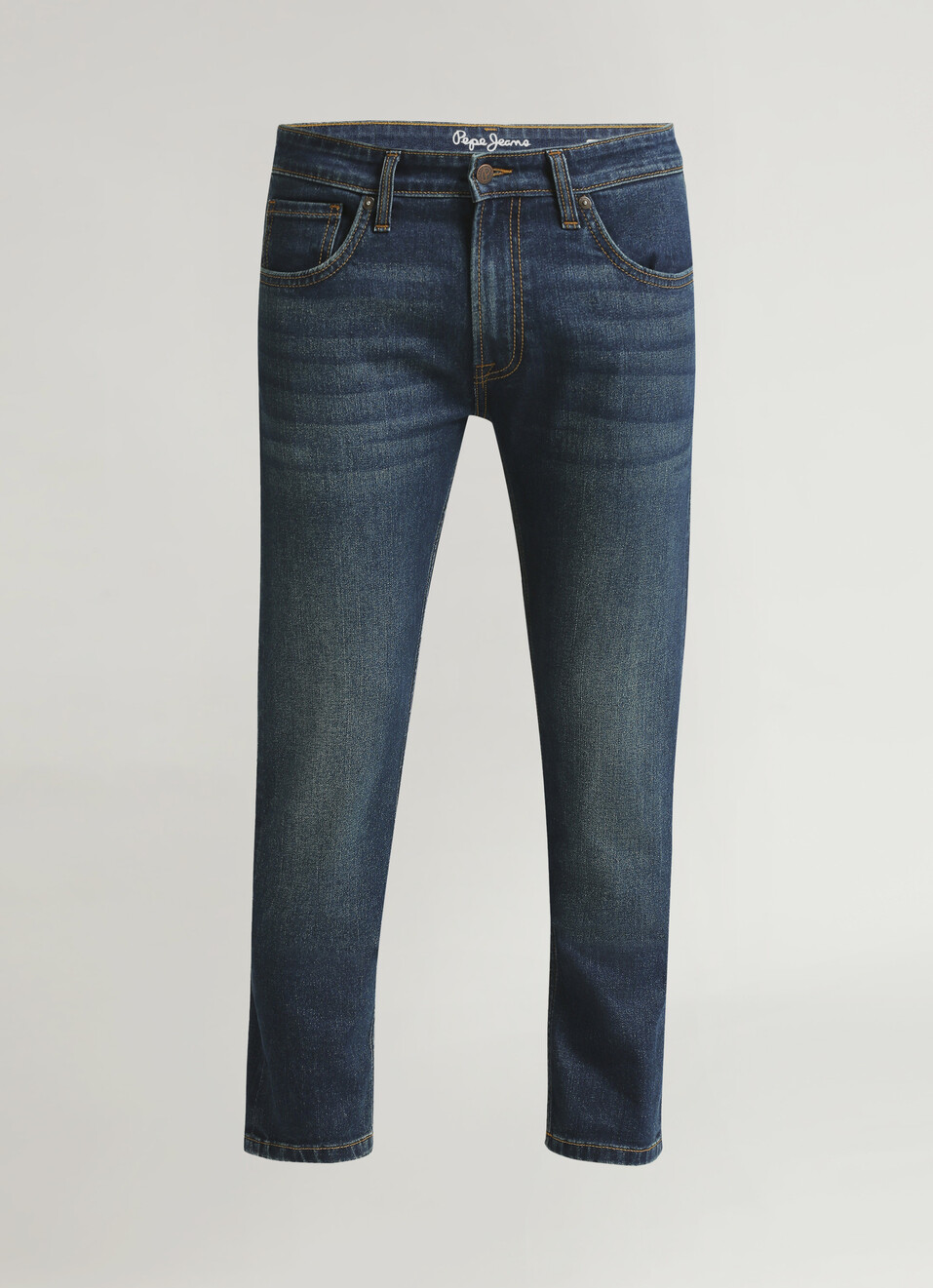 Vapour Dark Blue Mid Rise Slim Fit Jeans, , large image number 6