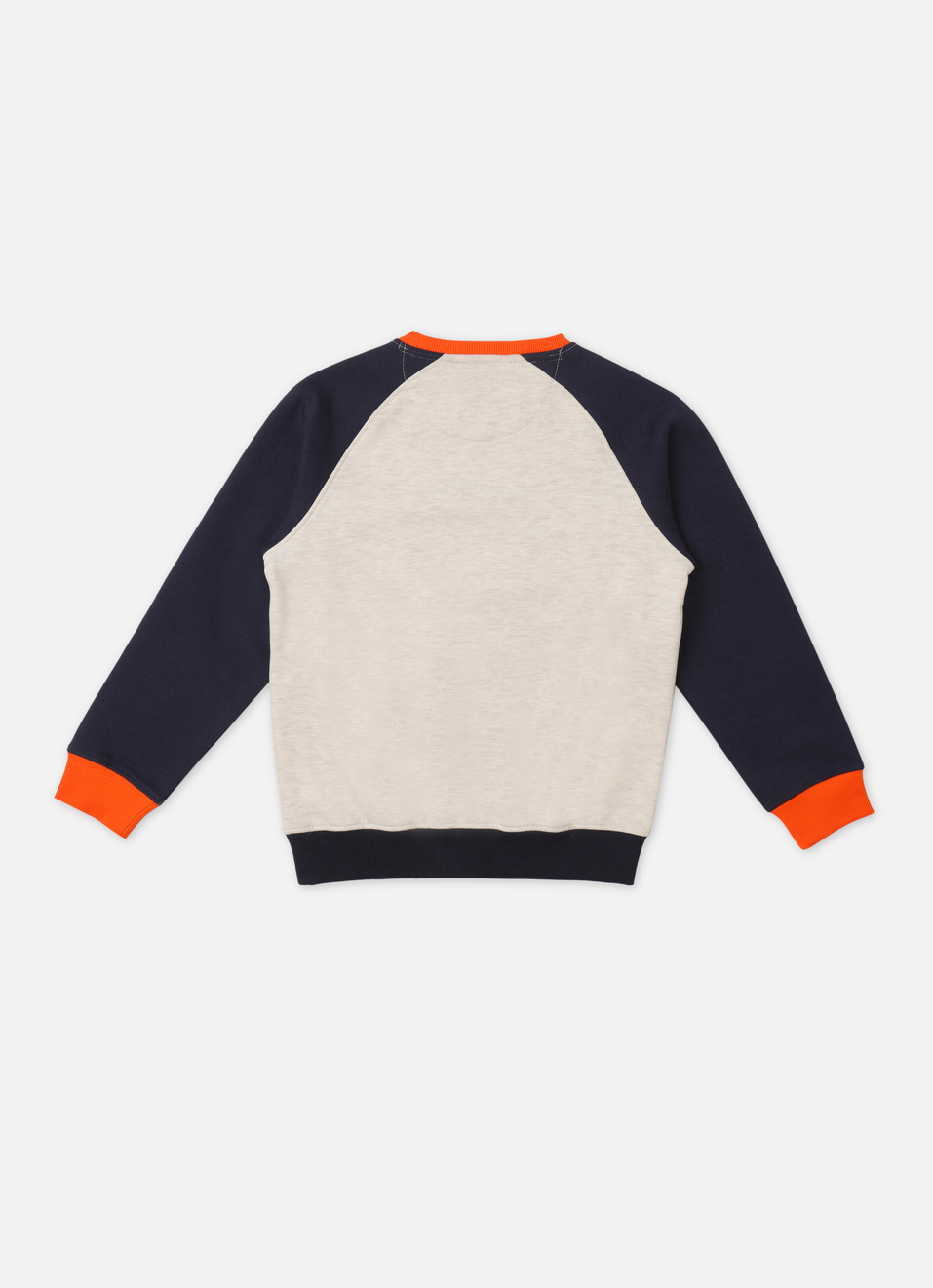 Boys Navy Raglan Sleeve Sweatshirt, , large image number 1