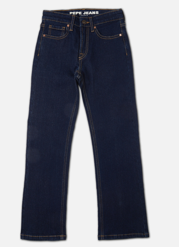 Boys Blue Mid Rise Bootcut Jeans
