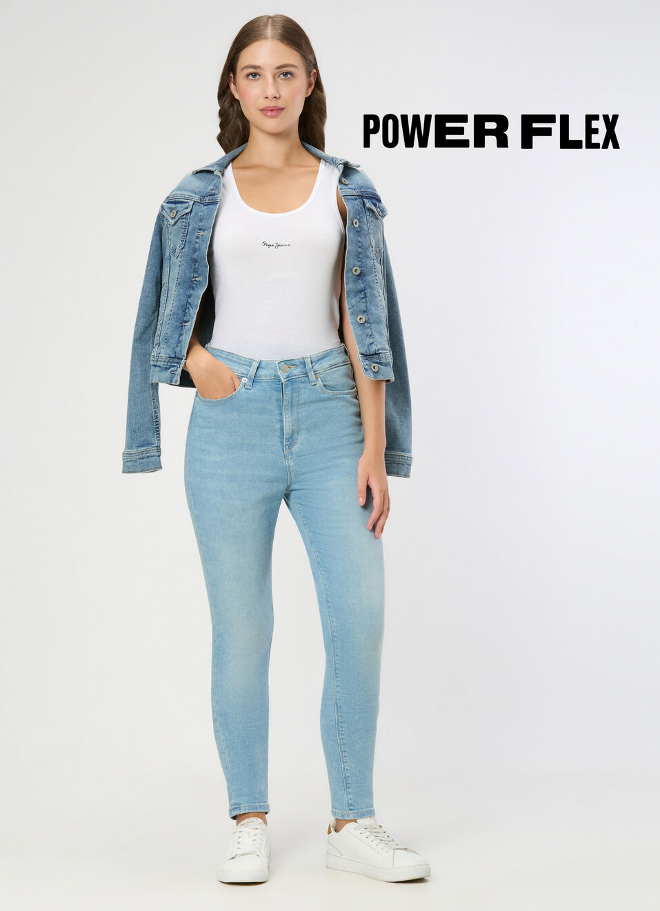 Women Super Light Tinted Used Skinny Jeans, , large image number 0