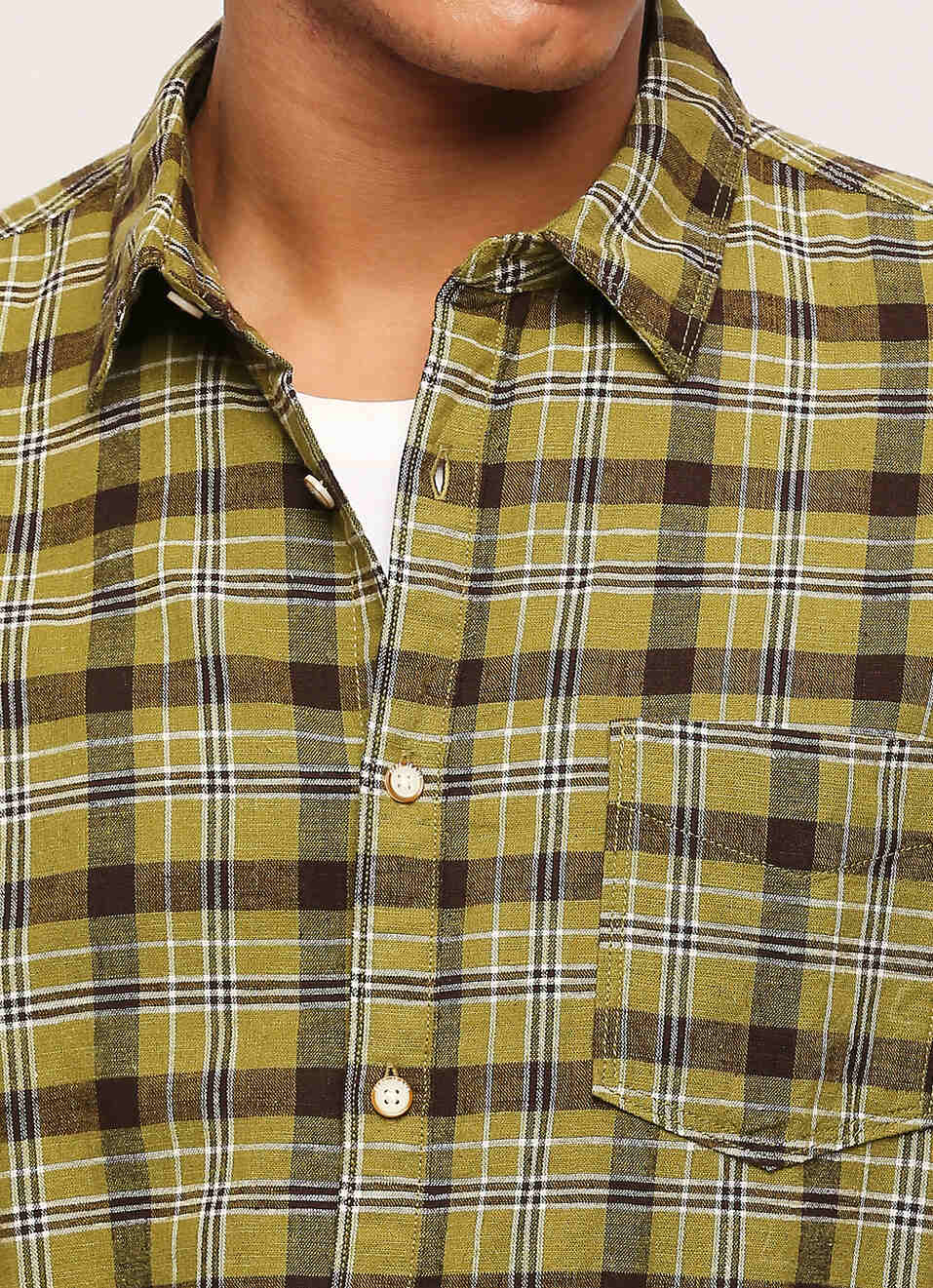Green Checks Long Sleeve Shirt, , large image number 4