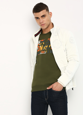 Green Graphic Printed Sweatshirt