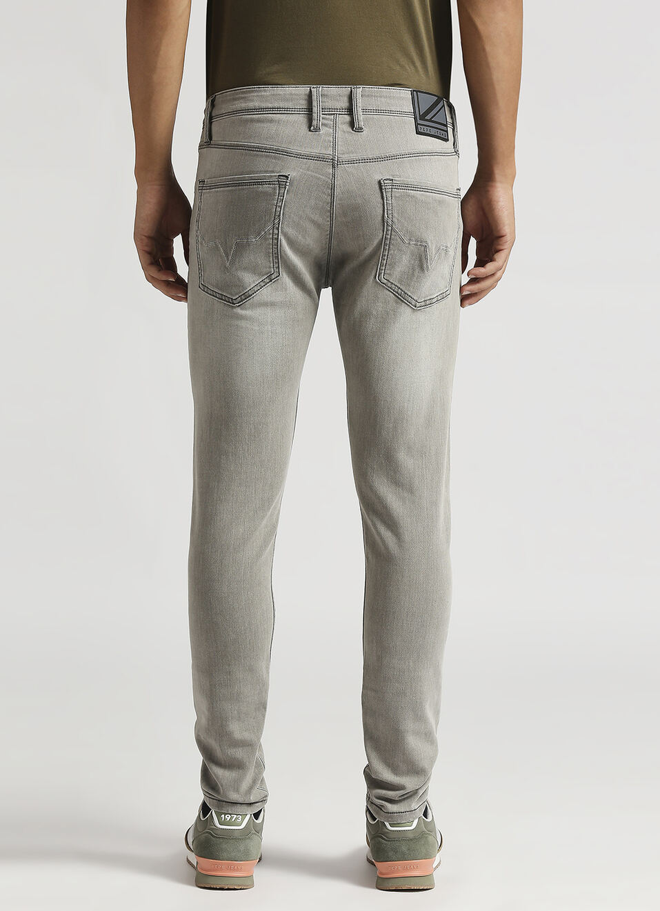 Chinox Grey Mid Rise Skinny Fit Gymindigo Jeans, , large image number 3