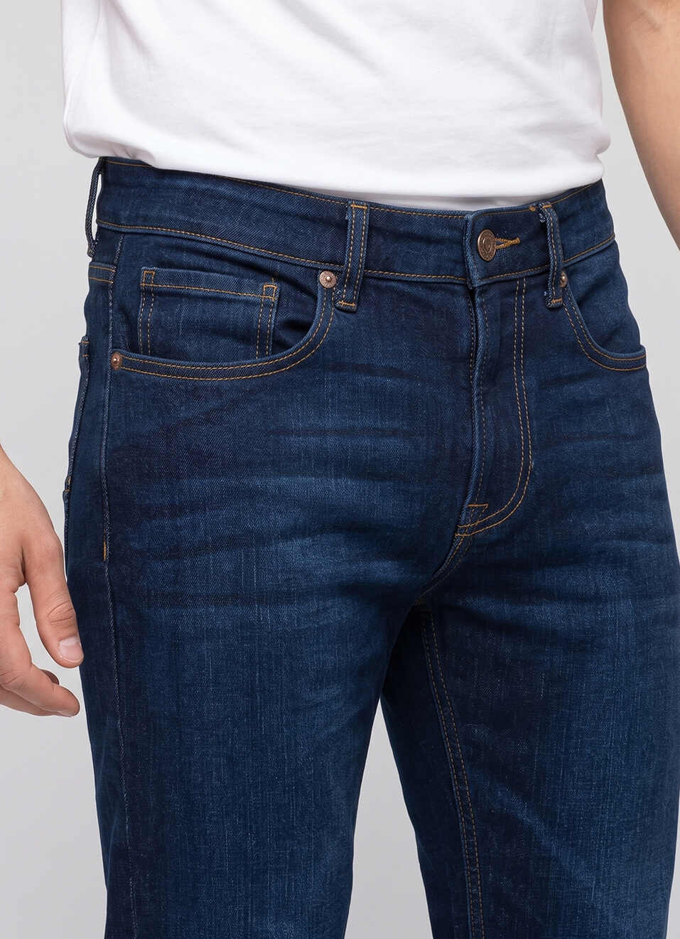 Men Bootcut Mid Rise Stretchable Jeans, , large image number 4