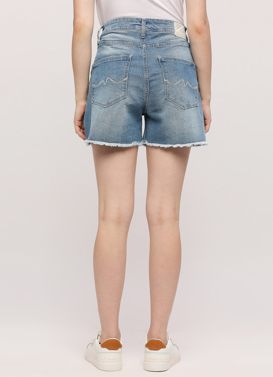 Blue Rachel High Rise Shorts, , large image number 2