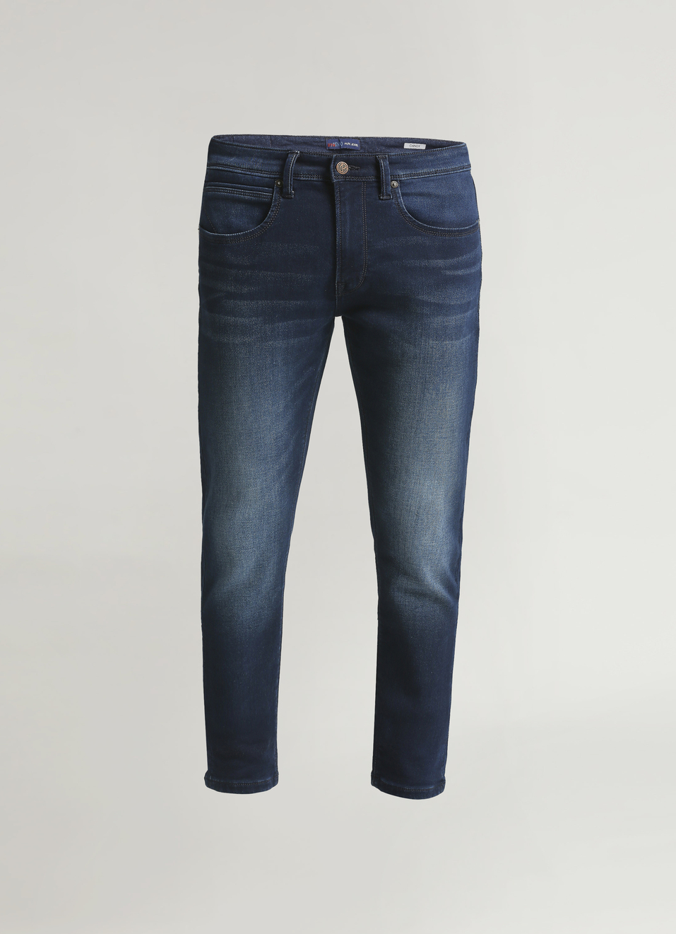 Chinox Dark Blue Mid Rise Skinny Fit Gymindigo Jeans, , large image number 6
