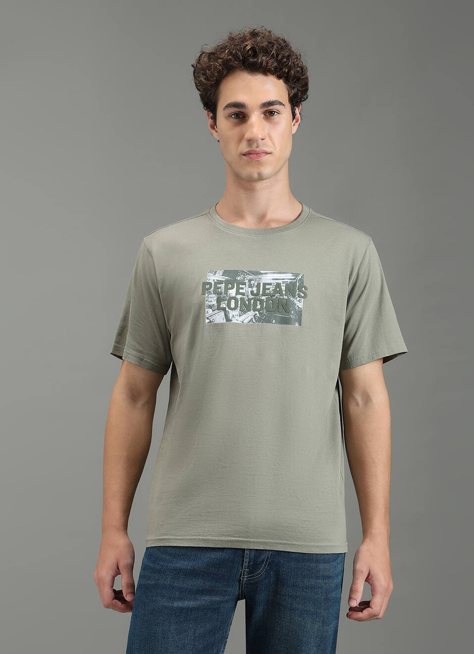 Men Green Relaxed Fit Graphic T-shirt, , large image number 5