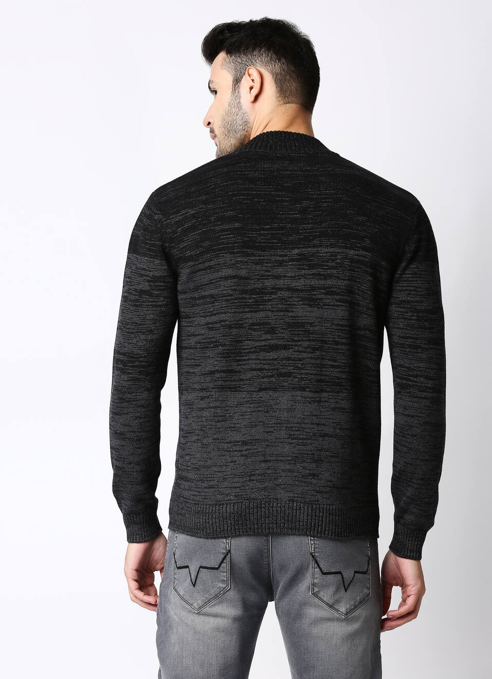 Francis High Neck Zip Thru Sweater, , large image number 2