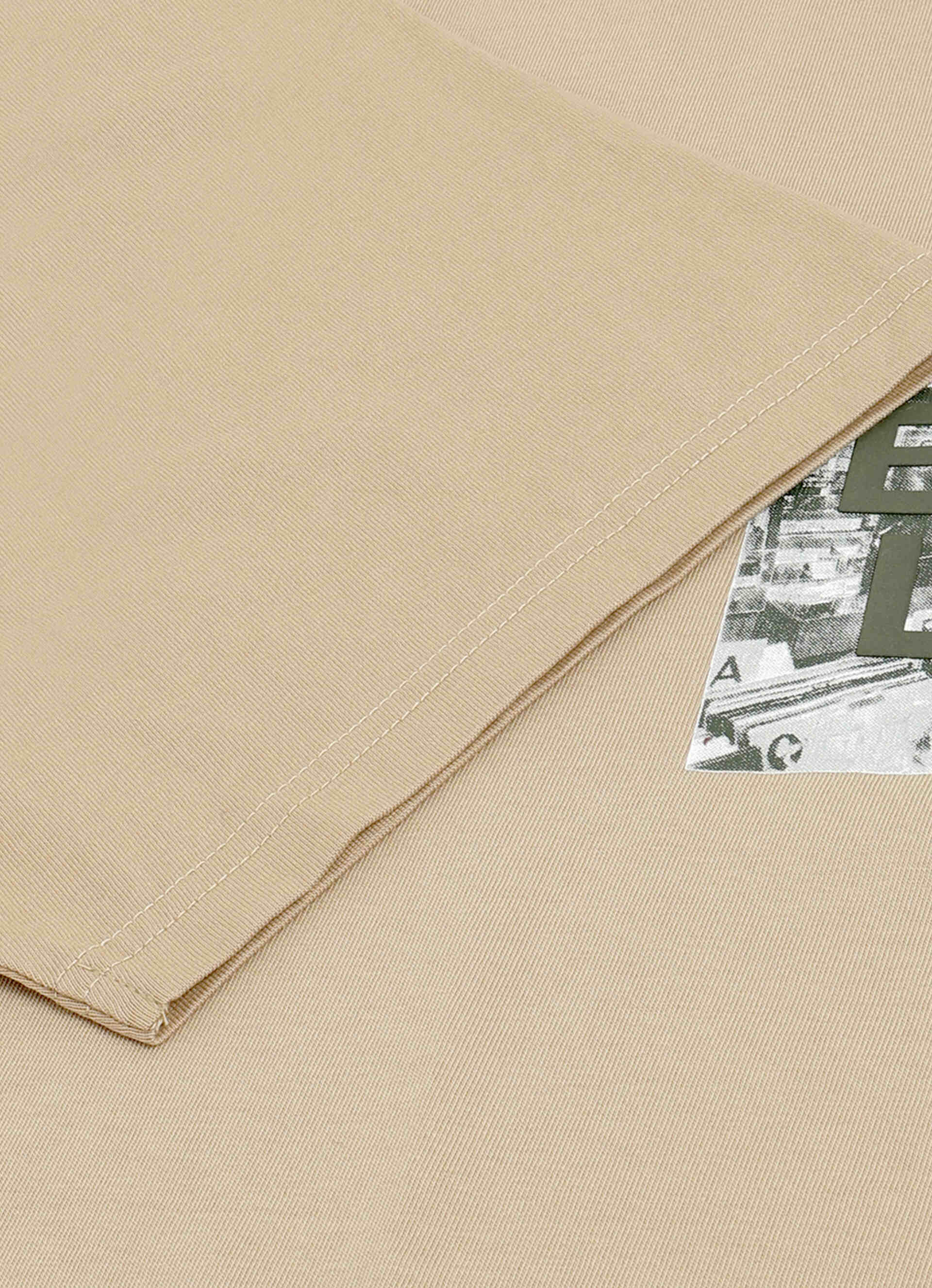 Men Beige Relaxed Fit Graphic T-shirt, , large image number 8