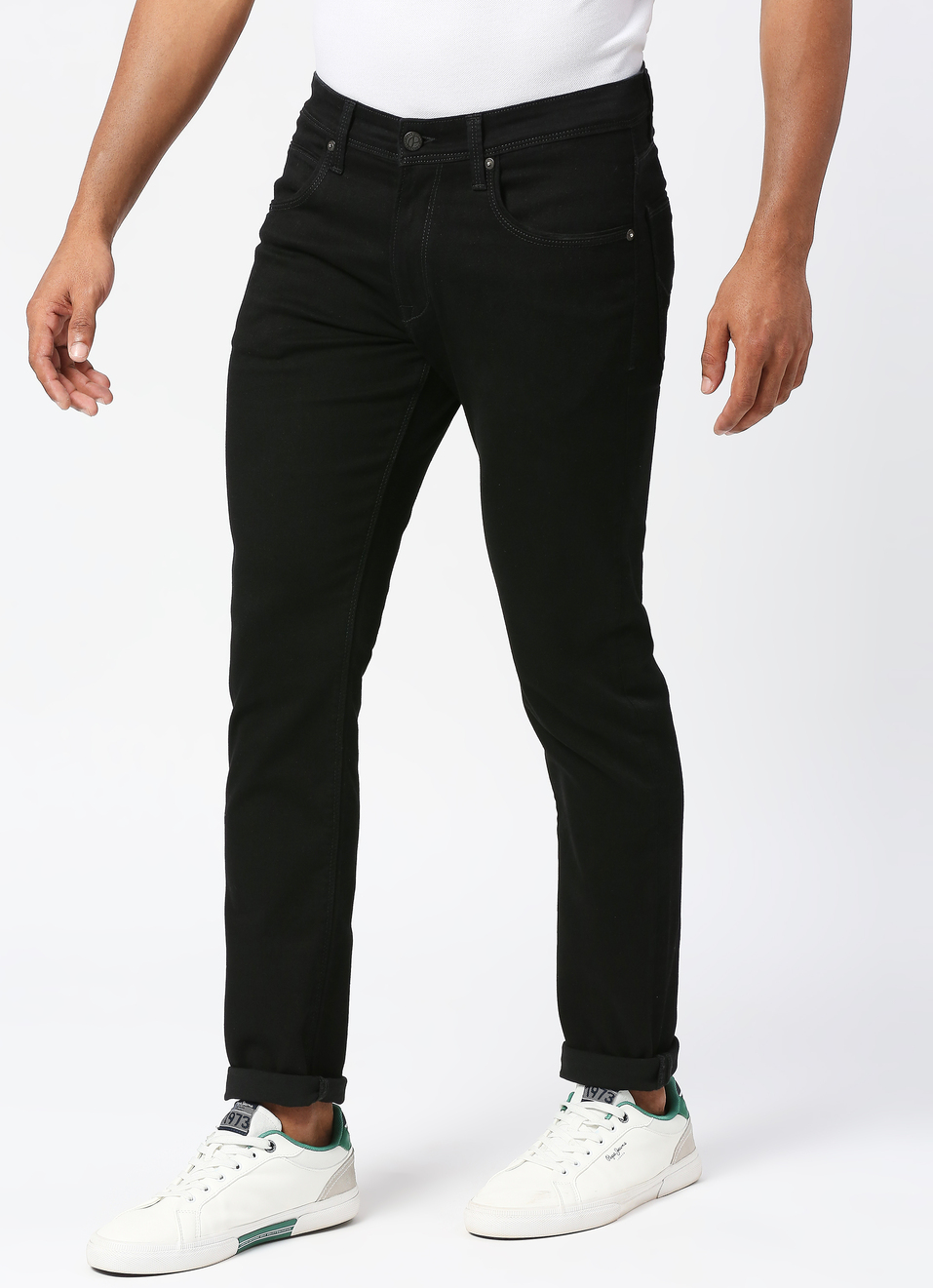 Tapered Vapour Tapered Fit Low Waist Jeans, , large image number 3